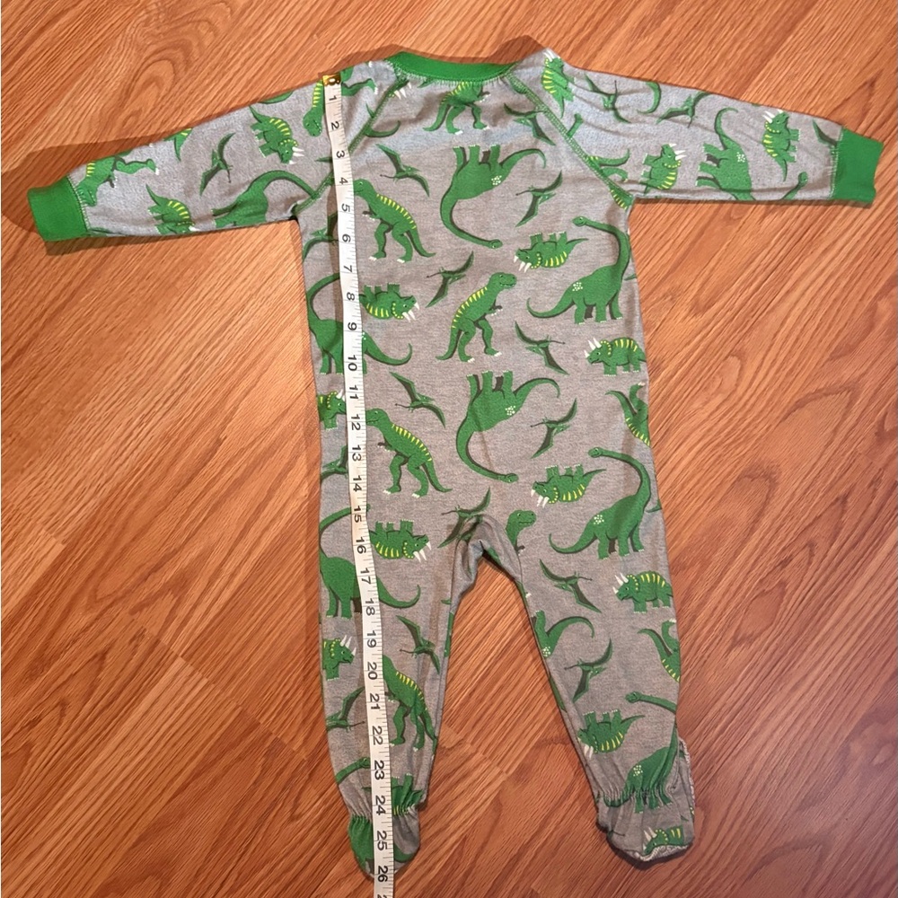 Carter's Gray and Green Dinosaur Footie - Picture 5 of 5